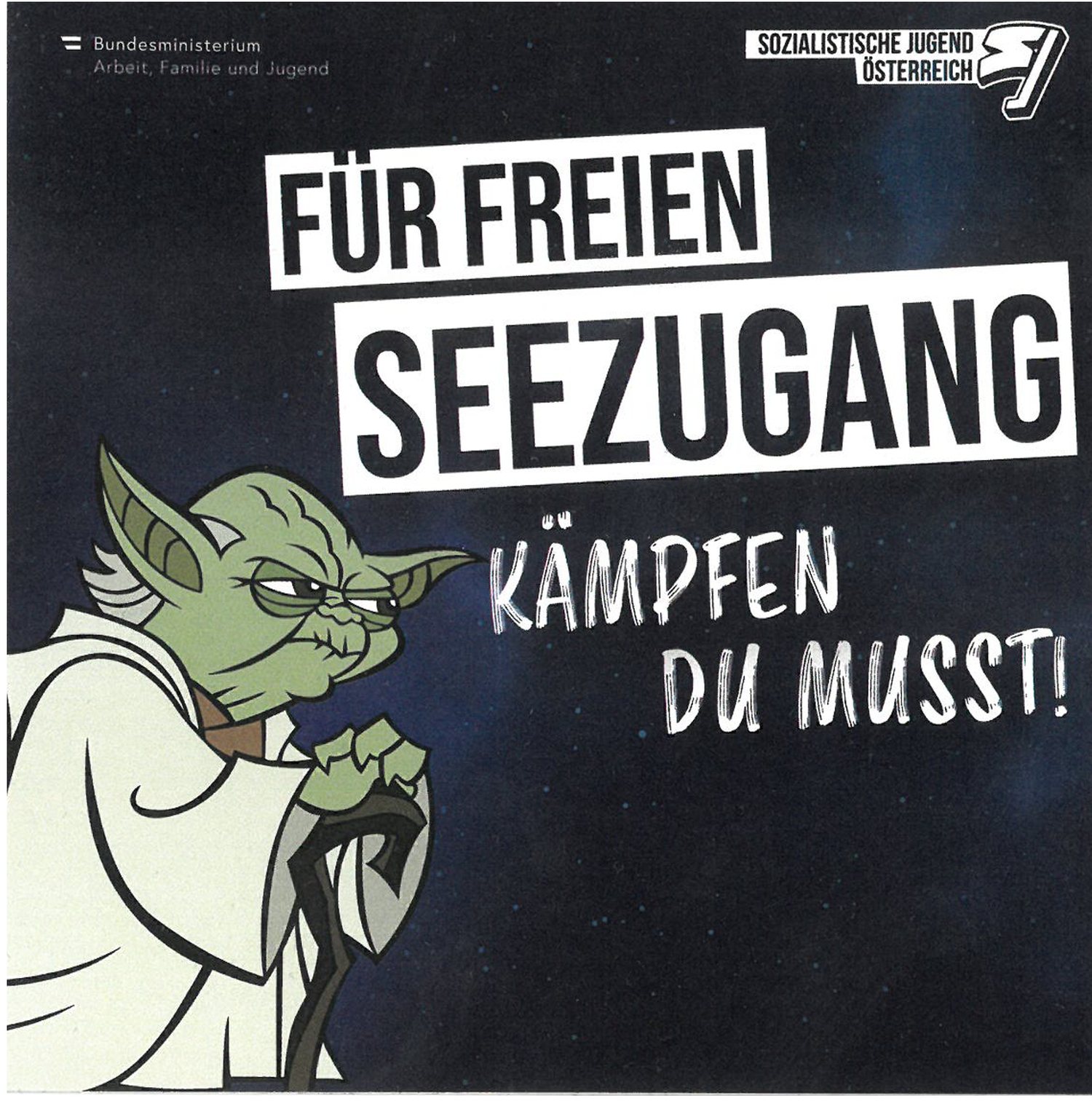"Für freien Seezugang kämpfen du musst!"-Sticker