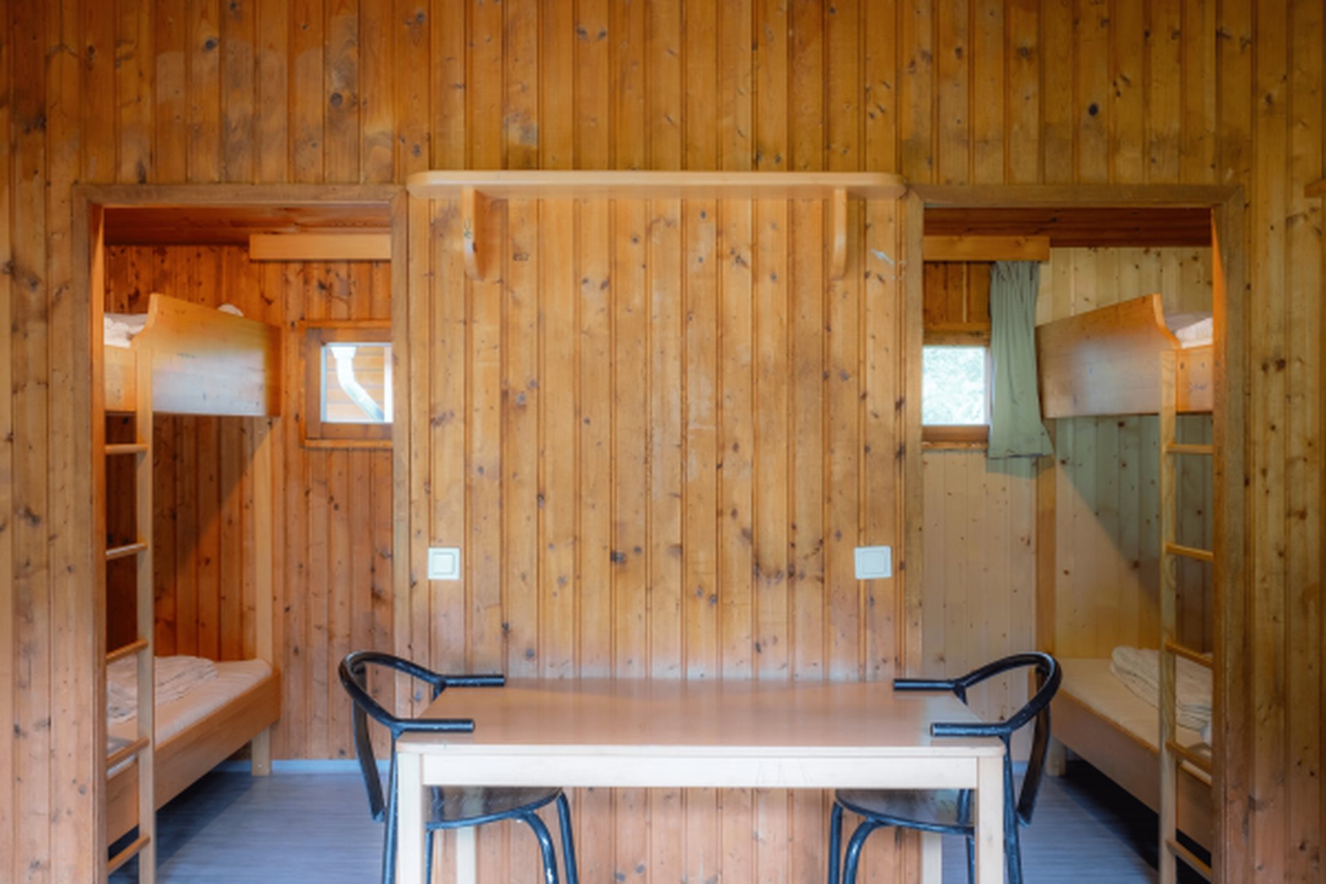 Blick in einen Bungalow im Europacamp
