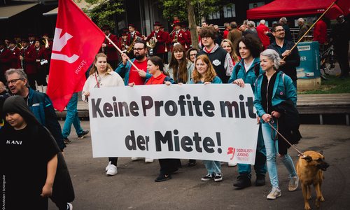 Demo für leistbare Mieten